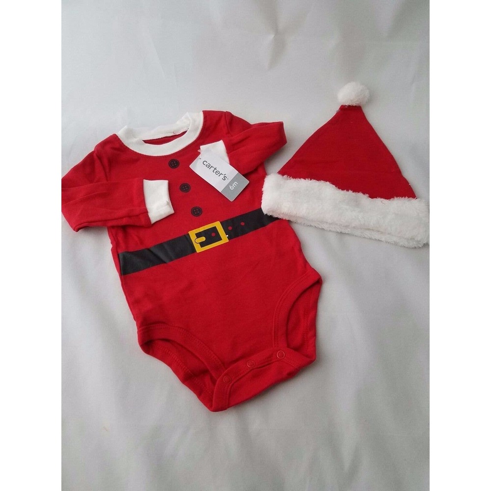 Carter's Baby Santa Christmas Outfit Size 6 mo NWT